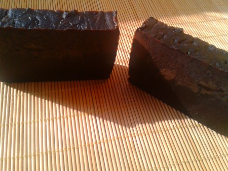 Jabón de chocolate negro y vainilla